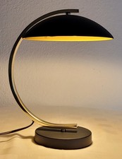 Retro Tischlampe Tischleuchte Mid Century Stil Schwarz Gold RL live your light