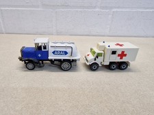 SIKU Mercedes Benz Unimog Rotes Kreuz / Henschel ARAL Modellautos 2-tlg. Set