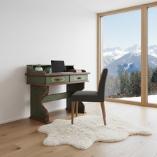 Voglauer Anno 1800 grün Schreibtisch Kinderzimmer Sekretär Landhaus Vintage Holz