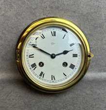 Barigo Schiffsuhr Wanduhr Messing Bullauge Uhr Antik Vintage Handaufzug #81