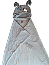 Bade Poncho für Kinder blau