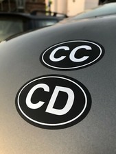 2x2 CD CC Auto Aufkleber Corps