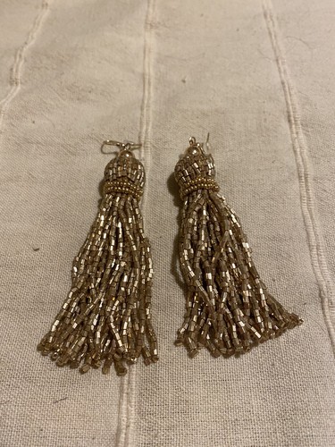 Perlenohrringe goldfarben - ,