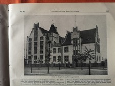 RK 1909 Zentralblatt 92 Staatsarchiv Magdeburg Roonstr. Augustastr. Breloh .