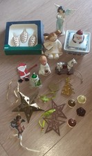 Konvolut Deko Weihnachten Engel Zapfen Sterne Glas Porzellan Blech Glocken