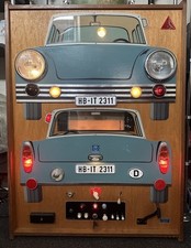 XXL Degener Lehrmodell Fahrschul Modell Oldtimer Design Auto + Lichtzeichen #625