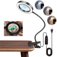 10x Lupe with Light Klemme USB