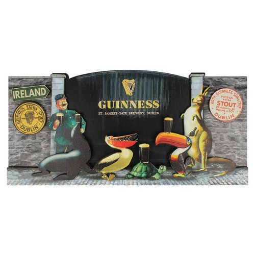 Guinness holzschild 3d - guinness,
