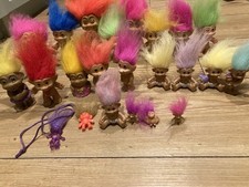 Trolle Konvolut Bunte Figuren, 80er 90er Jahre, Vintage