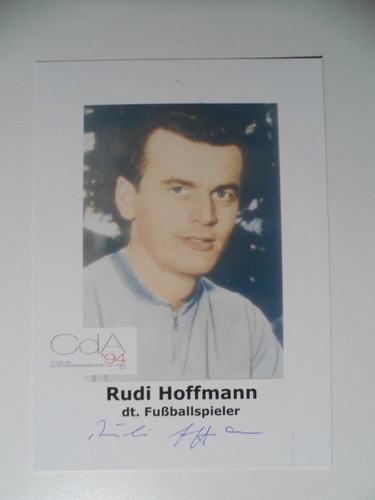 Rudi hoffmann autogrammkarte - hoffmann,