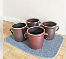 4 tolle alte Steintöpfe / Tontöpfe - sehr hochwertig - sehr gut erhalten