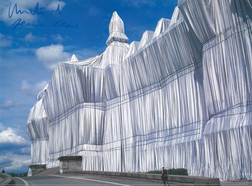 Christo reichstag vorderseite - reichstag,