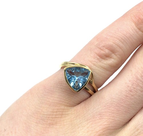 925 silber ring - ring, vergoldet