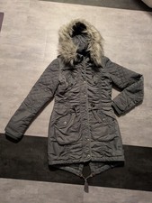 MYMO Jacke Mantel warm gefüttert gesteppt grau Gr. S