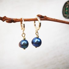 Pfau blaue Barock Perlen