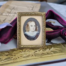 Miniatur Bilderrahmen mit Portrait Mädchen