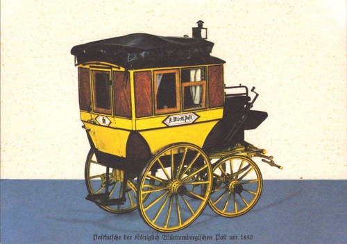 Postkarte postkutsche der - «postkutsche,
