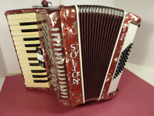 (A267) Akkordeon SOLTON Maja 48, 3 Diskant-Klangreg., gestimmt, Zustand: gut!