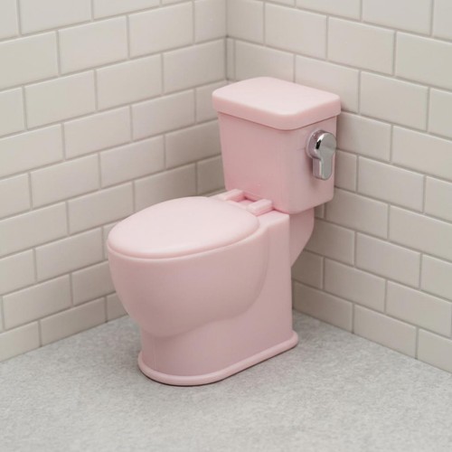 Puppenhaus toilette glänzend - puppenhaus-toilette,