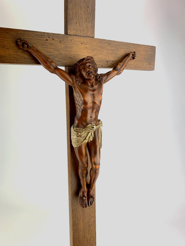 Antikes altar holz standkreuz - antikes,