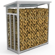 Kaminholzregal Metall Dach