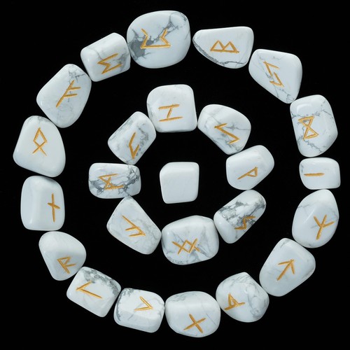 Howlith runensteine set 25 - howlith,