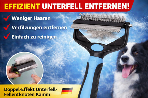 Unterwollbürste - 2-in-1,