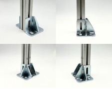 1x 4x 8x PV Solar Aluprofil Fuß Bodenmontage Wandmontage Profil 40x40 / 45x45.