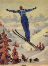 Skispringer XL Kunstdruck 1935