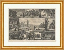 Bilder aus dem Leipziger Rosenthal F. Dotzauer Deutsches Reich Holzstich C 1982