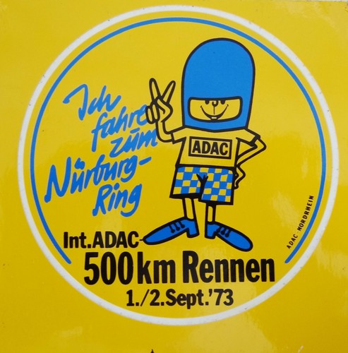 Werbe aufkleber adac 500 - werbe-aufkleber,