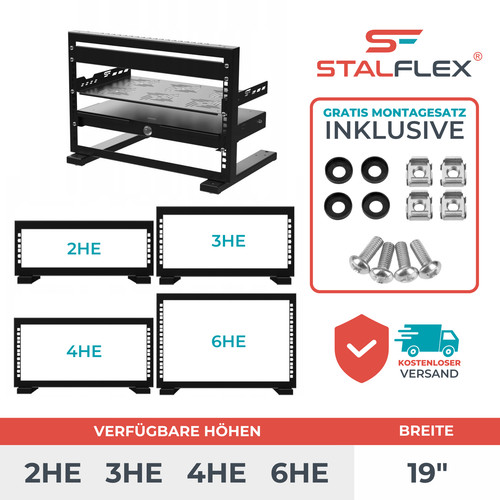 Rack ständer 3u - rack, 6u