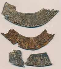 124933, SCHRIFTAUFLAGE "BAHNHOFSWACHE und "FELDGENDARMERIE" Ringkragen