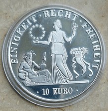 Medaile 10 Euro Einigkeit..Recht..Freiheit..1997 Top