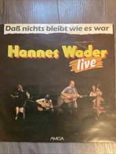 Hannes Wader - Daß Nichts Bleibt Wie Es War - Live AMIGA GDR LP 1983 .