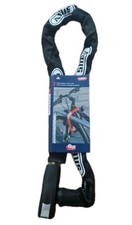 Abus Fahrradschloss 95 cm Kettenschloss mit 2 Schlüsseln 7mm Stahlkette Schwarz 