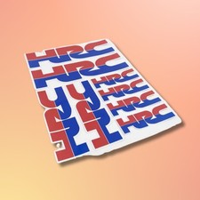 8 Aufkleber PVC für Motorradhelm Verkleidung Honda HRC Set Universal Hochwertig