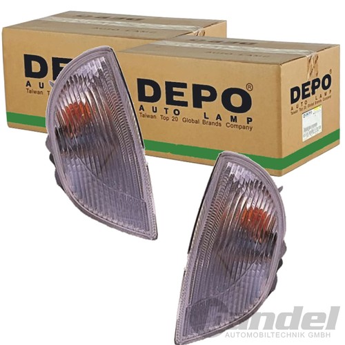 Depo blinker klarglas vorne - 2x,