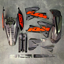 Grafik + Plastik KTM EXC EXC-F 2004 2005 2006 2007 Enduro dekor angewandte satz