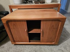 Teak Cabinet/Sidetable Tambour