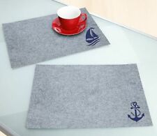 maritime Platzset Tisch Filz