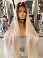 Blonde Lace Front Perücke Half Up Half Down Perücke braun blond Lace Front Wig Balayage