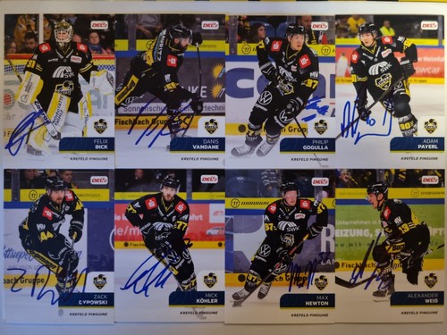 Del2 playercards signiert - playercards,