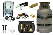 ALUGAS TRAVELMate Set LPG Gastankflasche 27L wiederbefüllbar 80% Füllstop LPG