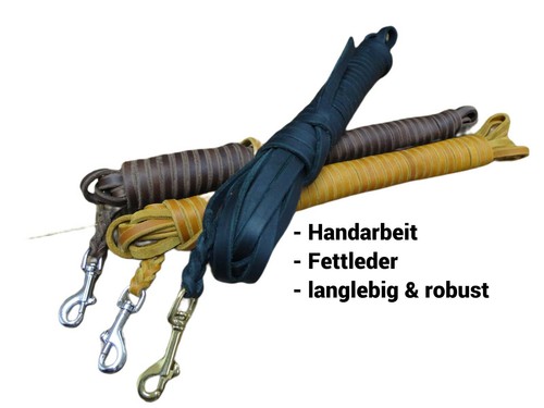 Fettlederleine hundeleine - fettlederleine,