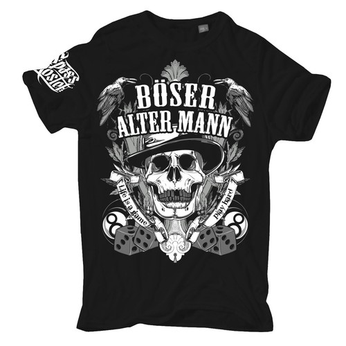 Herren tshirt böser alter - tshirt,