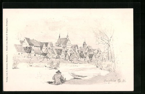 Künstler besigheim - künstler-ak,