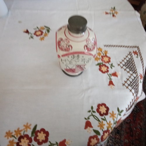 Vintage keramik schraubflasche - vintage,