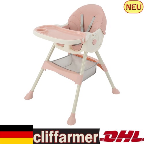 Rosa hochstuhl verstellbarer - rosa,
