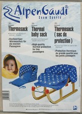AlpenGaudi Baby Kleinkind Thermosack Blau für Rodel/Schlitten